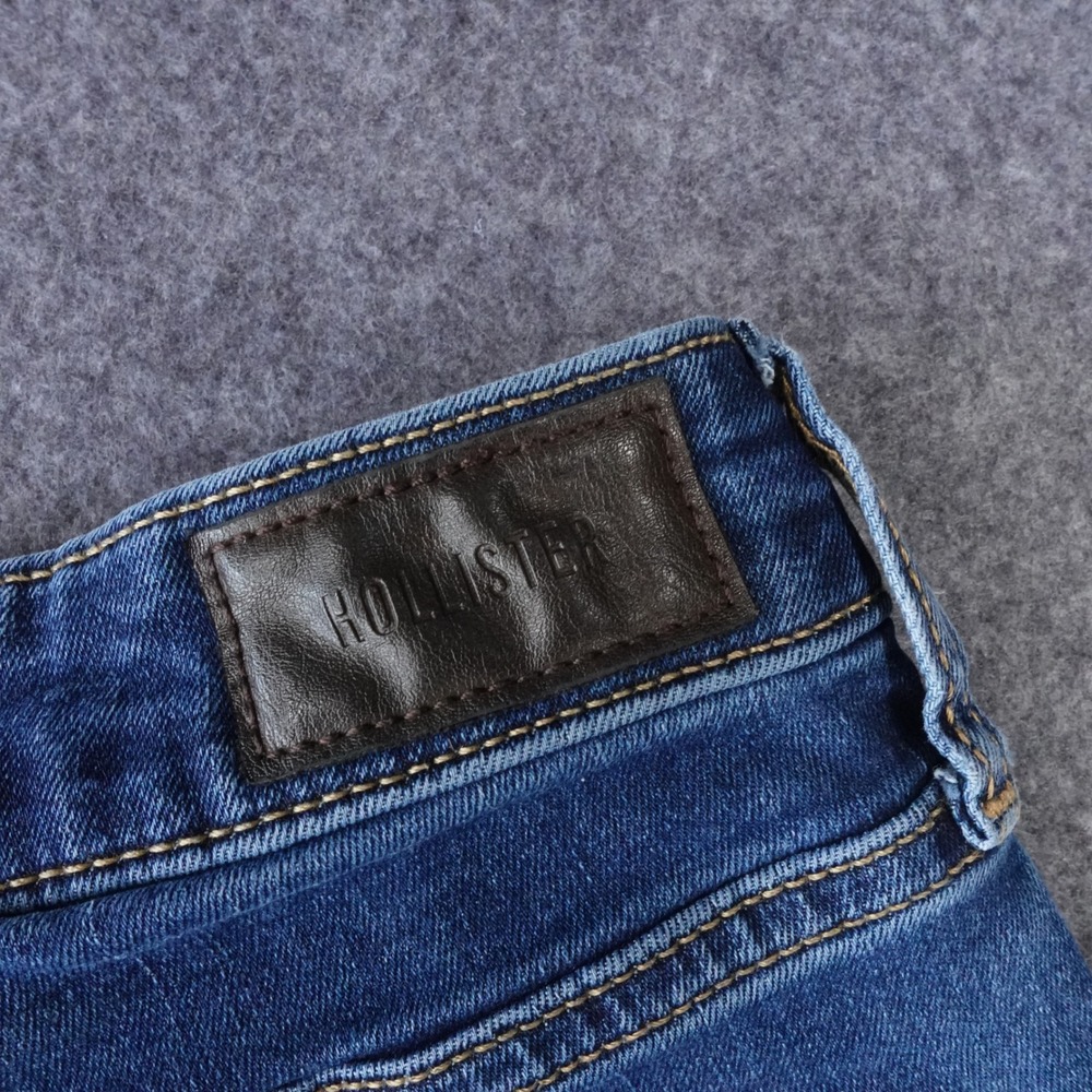 Hollister High-Rise Flare Jeans Dark Wash Blue W29 8R Bell Bottoms - Picture 9 of 12